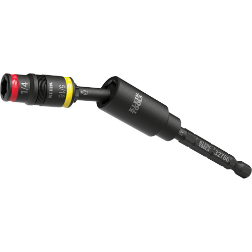 Impact Flip Socket With Swivel Adapter, Hex, 1/4" Drive, 3 Pcs Infinity Industrial Services Inc.