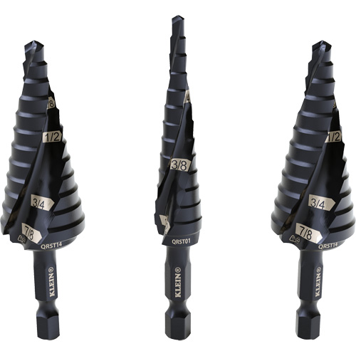 Step Drill Bit Set, 3 Pieces, High Speed Steel Infinity Industrial Services Inc.