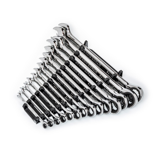90-Tooth 12 Point SAE Wrench Set, Ratcheting Combination, 14 Pieces, Imperial Infinity Industrial Services Inc.