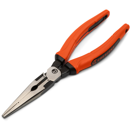 Pince &agrave; bec long Z2 avec poign&eacute;e &agrave; prise en cuir double mat&eacute;riau, 8" lo Infinity Industrial Services Inc.