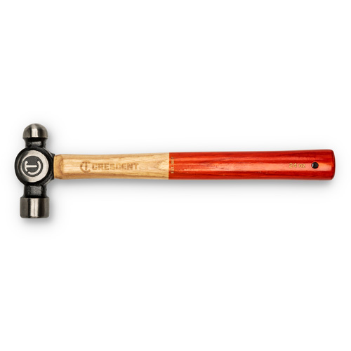 Ball Pein Hammer, 24 oz. Head Weight, Polished Face, Wood Handle Infinity Industrial Services Inc.
