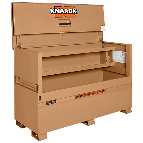 Model 90 Piano Box with Padlock, 72" W x 30" D x 49" H, Tan Infinity Industrial Services Inc.