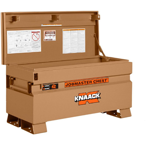 Model 42 Jobsite Chest with Padlock, 42" x 19" x 23-3/8", Steel, Tan Infinity Industrial Services Inc.