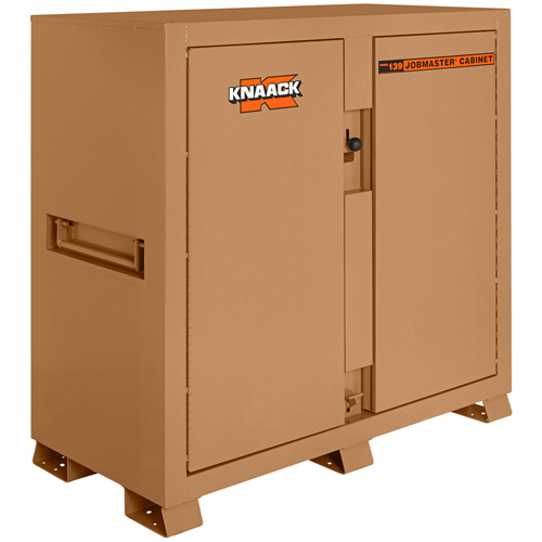 Model 139 Jobsite Cabinet with Padlock, Steel, 59.4 Cubic Feet, Tan Infinity Industrial Services Inc.