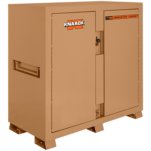 Model 99 Jobsite Cabinet with Double Doors & 2 Padlocks, Steel, 59.4 Cubic Feet, Tan Infinity Industrial Services Inc.