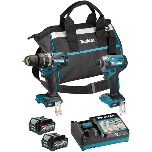 Ensemble doutils sans fil 40?Vmax XGT &agrave; moteur sans balais : visseuse &agrave; chocs et perceuse-visseuse &agrave; percussion, Lithium-ion, 40 V Infinity Industrial Services Inc.