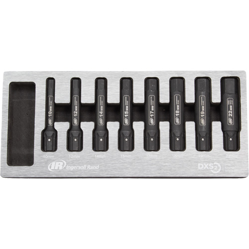 Metric Bit Impact Socket Set, Hex, 8 Pcs Infinity Industrial Services Inc.