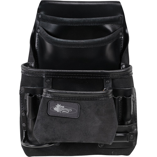 Phantom Collection Heavy-Duty Nail & Tool Bag, Leather, 10 Pockets, Black Infinity Industrial Services Inc.