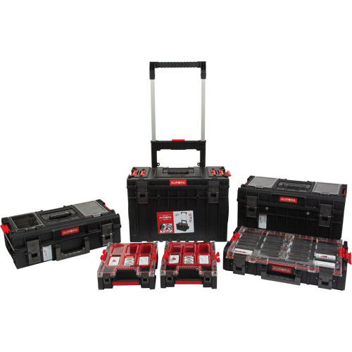 5-Piece Arx&reg; Rolling Toolbox Base Set, 25-1/5" x 19" x 54-3/5", Black Infinity Industrial Services Inc.