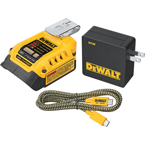 MAX*/FLEXVOLT &reg; 5 Amp USB Charging Kit, 20 V, Lithium-Ion Infinity Industrial Services Inc.