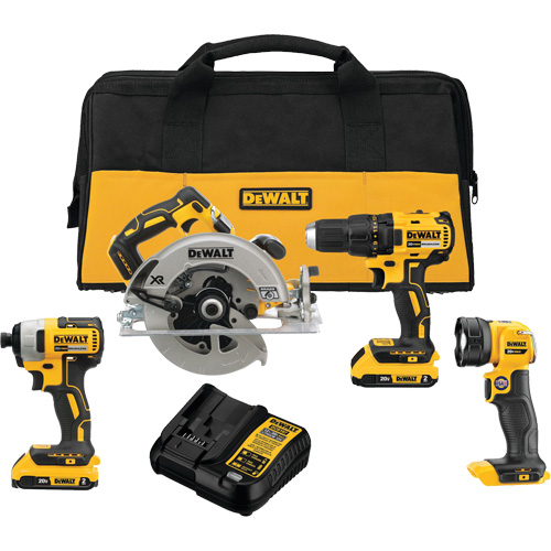 MAX* Cordless Brushless 4-Tool Combo Kit (2.0Ah), 20 V Infinity Industrial Services Inc.