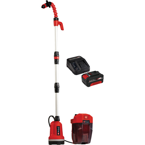 Pompe &agrave; eau propre pour baril de pluie sans fil avec batterie 4 Ah et ensemble de d&eacute;part de chargeur, 18 V, 792,5 gal./min Infinity Industrial Services Inc.