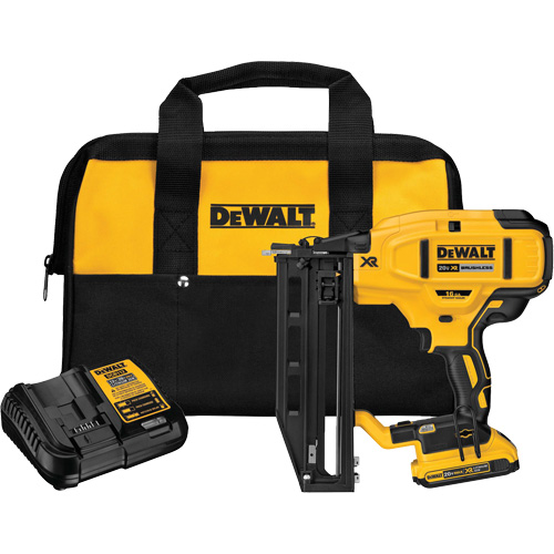 Ensemble de cloueuse droite sans fil pour la finition de cal 16 XR, 20 V, Lithium-ion Infinity Industrial Services Inc.