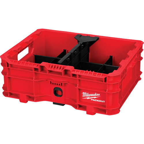 Bac &agrave; profil bas PACKOUT, 15" x 18-5/8" x 6-5/8", Noir/Rouge Infinity Industrial Services Inc.