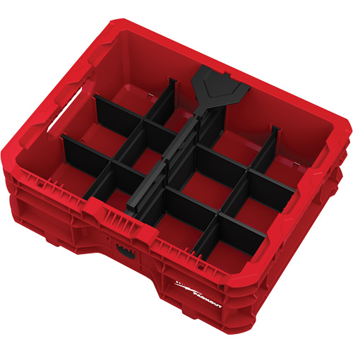 Bac &agrave; profil bas PACKOUT, 15" x 18-5/8" x 6-5/8", Noir/Rouge Infinity Industrial Services Inc.