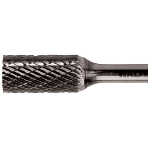 Double Cut Cylindrical Carbide Burr, 1/2" Dia., 1/4" Shank, 1" Depth of Cut Infinity Industrial Services Inc.