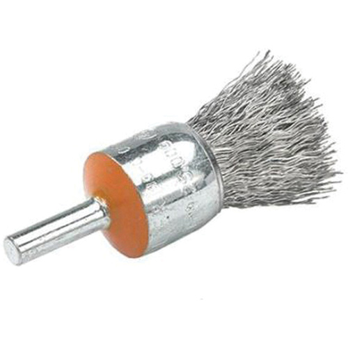 Brosses mont&eacute;es &agrave; fils cr&ecirc;p&eacute;s, 1/2", Fils 0,01", Tige 1/4" Infinity Industrial Services Inc.