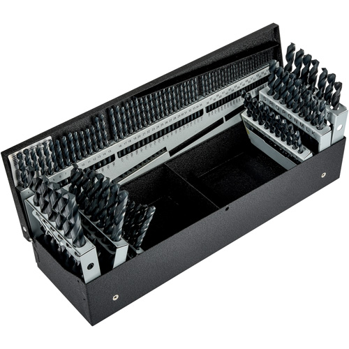 Jeu de forets s&eacute;rie courte combin&eacute;s, 115 morceaux, Acier rapide Infinity Industrial Services Inc.