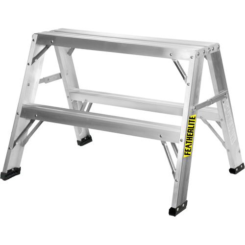 Industrial-Duty Sawhorse, 2' H x 31.9375" W x 23.50" D, 300 lbs. Capacity, Aluminum Infinity Industrial Services Inc.