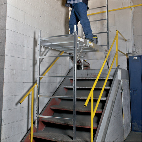 Mobile Work Scaffolding - Maxi Square Scaffolding, Aluminum Frame, 74" D x 75" H Infinity Industrial Services Inc.