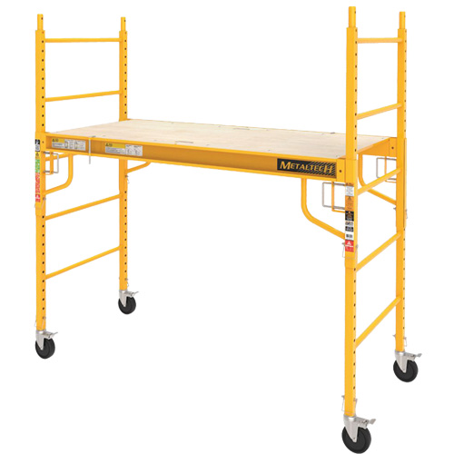 Mobile Work Scaffolding - Maxi Square Scaffolding, Steel Frame, 74" D x 74" H Infinity Industrial Services Inc.