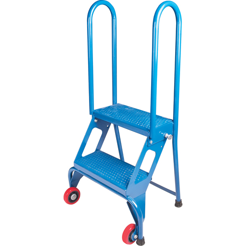 Portable Folding Ladder, 2 Steps, Perforated, 20" High Infinity Industrial Services Inc.