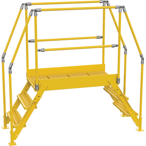 Crossover Ladder, 78-1/2" Overall Span, 30" H x 48" D, 24" Step Width Infinity Industrial Services Inc.