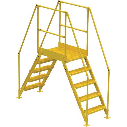 Crossover Ladder, 79 1/2" Overall Span, 50" H x 24" D, 24" Step Width Infinity Industrial Services Inc.