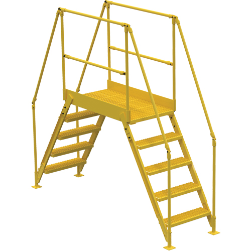 Crossover Ladder, 103-1/2" Overall Span, 50" H x 48" D, 24" Step Width Infinity Industrial Services Inc.