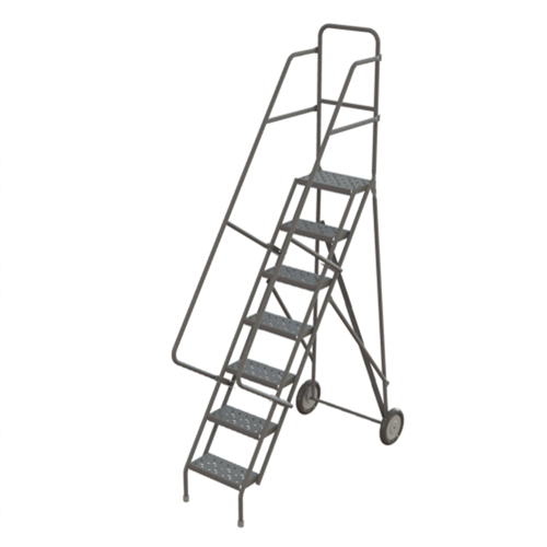 Rolling Ladder, 7 Steps, Serrated, 70" High Infinity Industrial Services Inc.