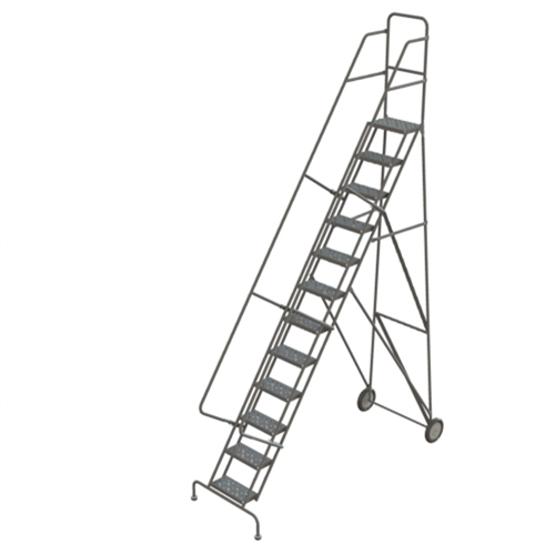 Rolling Ladder, 12 Steps, Serrated, 126" High Infinity Industrial Services Inc.