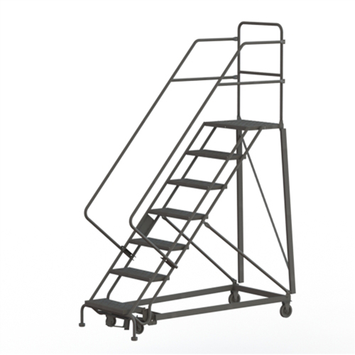 Heavy Duty Safety Slope Ladder, 7 Steps, Serrated, 50° Incline, 70" High Infinity Industrial Services Inc.