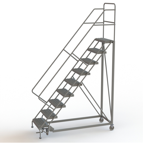 &eacute;chelles en angle de s&eacute;curit&eacute;, 9 marches, Stri&eacute;, Inclinaison 50°, Hauteur 90" Infinity Industrial Services Inc.