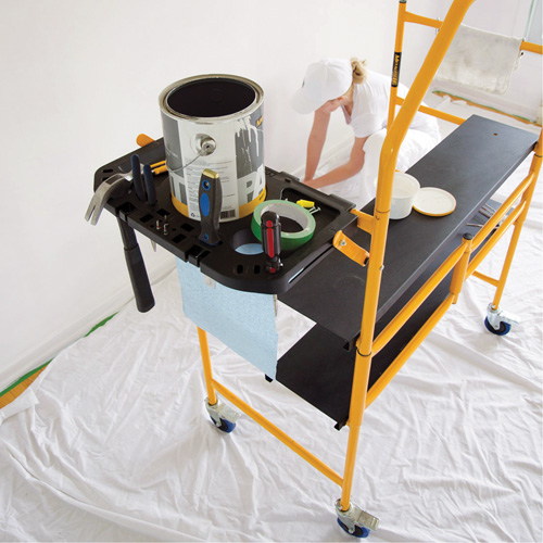 Jobsite Series 4' Safety Rail & Tool Shelf Scaffold Kit, Steel Frame, 49-1/2" D x 57-3/4" H Infinity Industrial Services Inc.