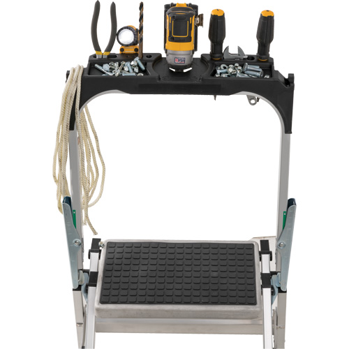 &eacute;chelle escabeau avec roues pivotantes, 2 marches, 23" x 21" x Hauteur 34,50" Infinity Industrial Services Inc.