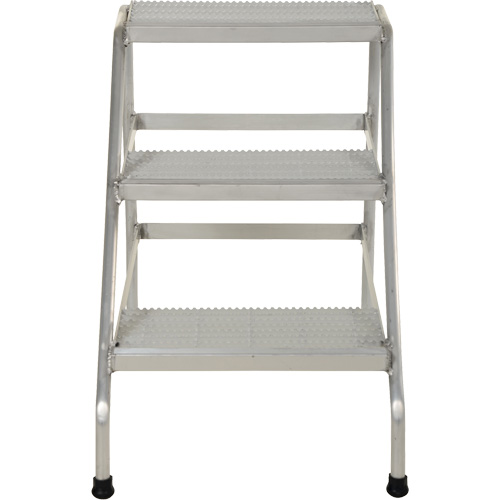 Aluminum Step Stand, 3 Step(s), 22-13/16" W x 34-9/16" L x 30" H, 500 lbs. Capacity Infinity Industrial Services Inc.