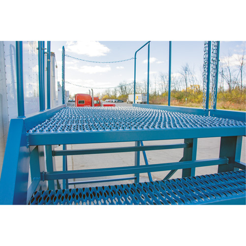 Snow Ladder, Steel, 10 Steps, 99" H, 85-1/2" D, 48" Step, Serrated Infinity Industrial Services Inc.