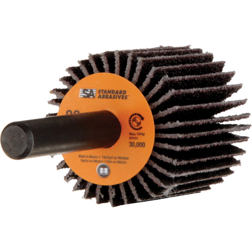 Standard Abrasives Flap Wheel, Aluminum Oxide, 80 Grit, 1" x 1" x 1/4" Infinity Industrial Services Inc.