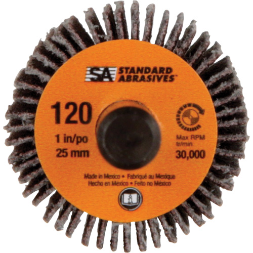 Standard Abrasives Flap Wheel, Aluminum Oxide, 120 Grit, 1" x 1" x 1/4" Infinity Industrial Services Inc.