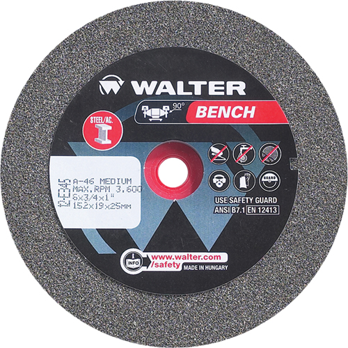 Bench Grinding Wheels, 6" x 1", 1" Arbor, 1 Infinity Industrial Services Inc.
