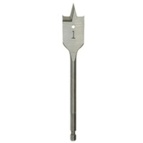 Flat Boring Bit, 1-1/8" Diameter, 1/4" Hex Shank, 6" Length Infinity Industrial Services Inc.