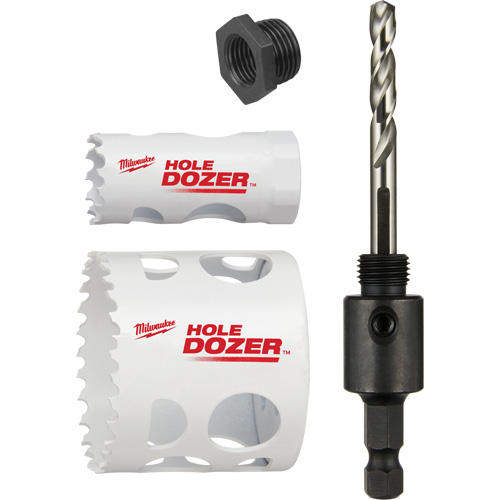 Trousse de scie-cloche Hole Dozer pour verrou de porte, 4 morceaux Infinity Industrial Services Inc.