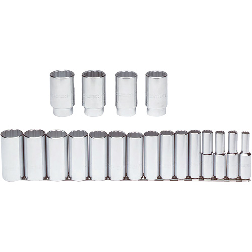 Jeu de douilles, 19 Mcx, Prise de 1/2", Profond Infinity Industrial Services Inc.