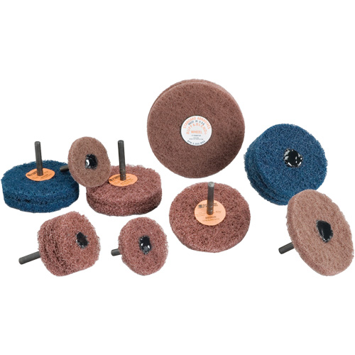 Meule Buff & Blend Standard Abrasives, 3" dia. x 1/4" la, Arbre 1/4", Oxyde d'aluminium Infinity Industrial Services Inc.
