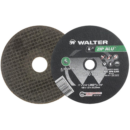 Zip Alu Cut-Off Wheel, 7" x 3/64", 7/8" Arbor, Type 1, Aluminum Oxide, 8600 RPM Infinity Industrial Services Inc.