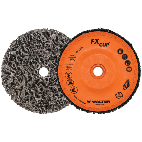 FX Cleaning Cup Disc, 5" Dia., Aluminum Oxide Infinity Industrial Services Inc.