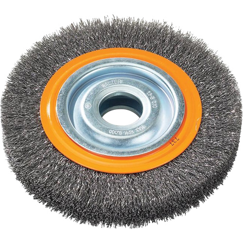 Brosses rotatives &agrave; fils torsad&eacute;s d'&eacute;tabli, 6" dia., Fils 0,0118", Arbre 1/2" - 1/4" Infinity Industrial Services Inc.