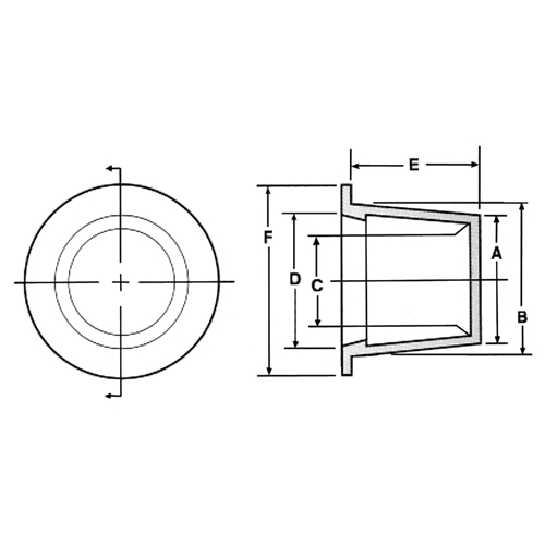 Plastic End Cap, 1/2" Dia. Infinity Industrial Services Inc.