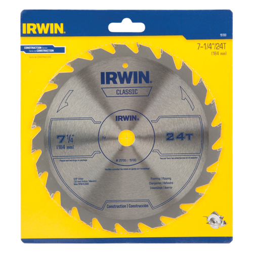 Contractor Saw Blades - Classic Series Saw Blades, 7-1/4", 24 Teeth, Wood Use Infinity Industrial Services Inc.