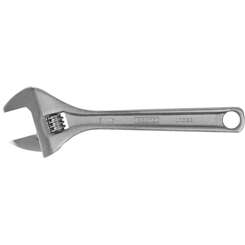 Adjustable Wrench, 8" L, 1-7/32" Max Width, Chrome Infinity Industrial Services Inc.